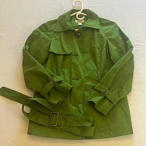 Talbots Petite Green Rain Jacket
